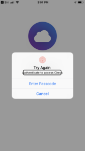 Image showing Touch ID Request